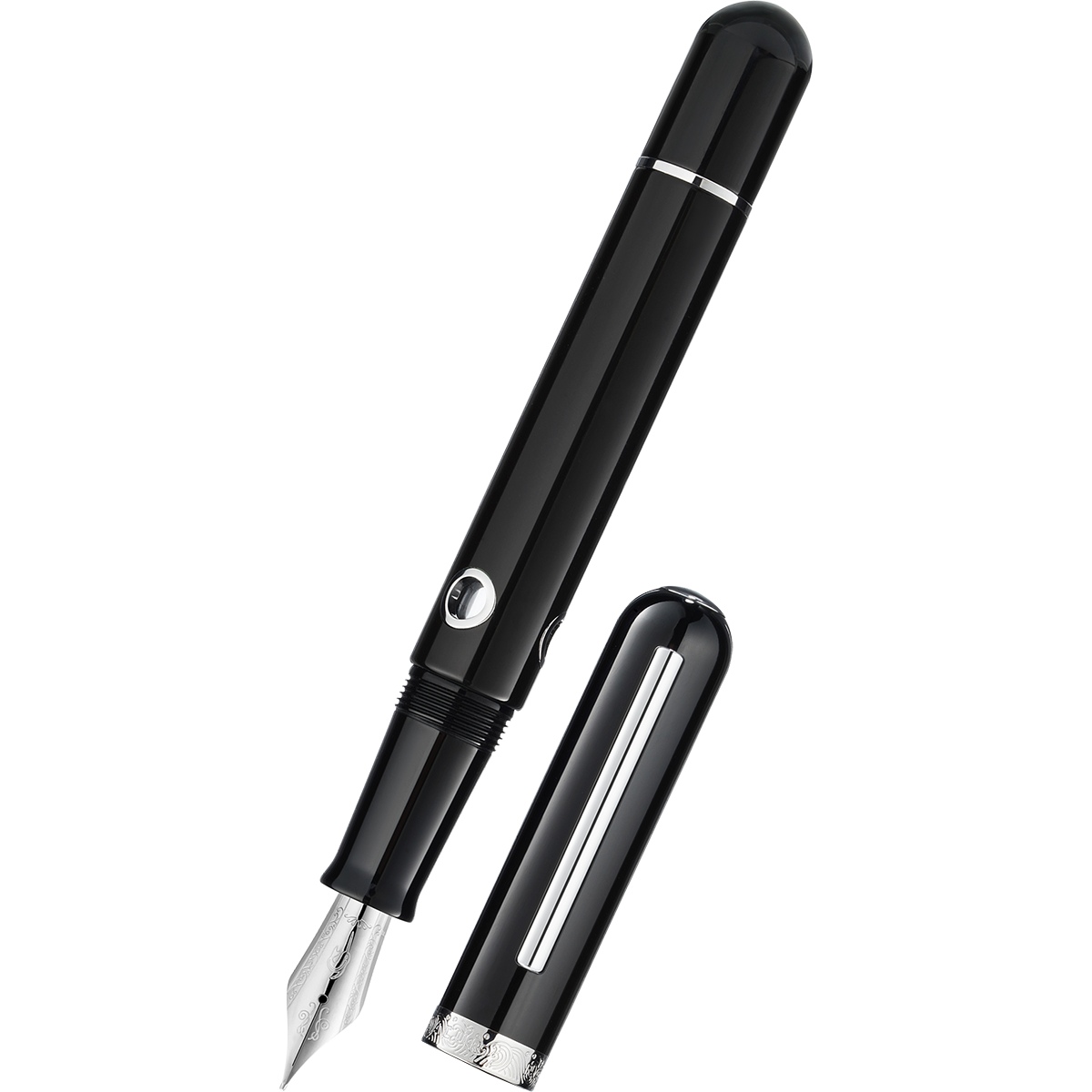 Nahvalur Nautilus Fountain Pen - Cephalopod Silver-Pen Boutique Ltd