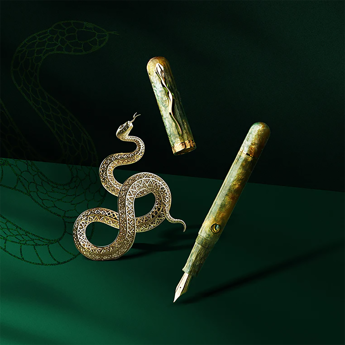 Nahvalur Pen of the Year 2025 Fountain Pen - Snake (Limited Edition)-Pen Boutique Ltd