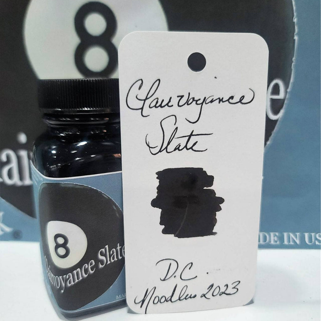 Noodlers Fountain Pen Ink Bottle, Clairvoyance Slate, Bulletproof Grey 