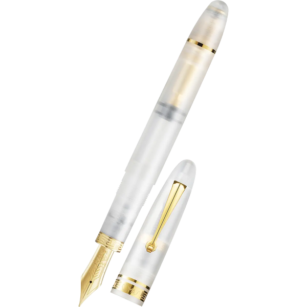 Omas Ogiva Fountain Pen - Frosted Demonstrator - Gold Trim - 14K Nib-Pen Boutique Ltd