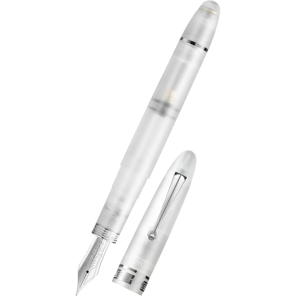 Omas Ogiva Fountain Pen - Frosted Demonstrator - Silver Trim - 14K Nib-Pen Boutique Ltd