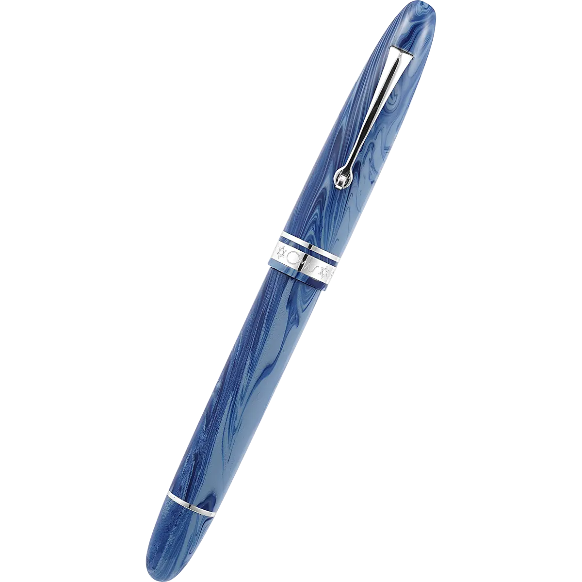 Omas Ogiva Fountain Pen - Israel - Silver Trim - 14K Nib (Limited Edition) Omas