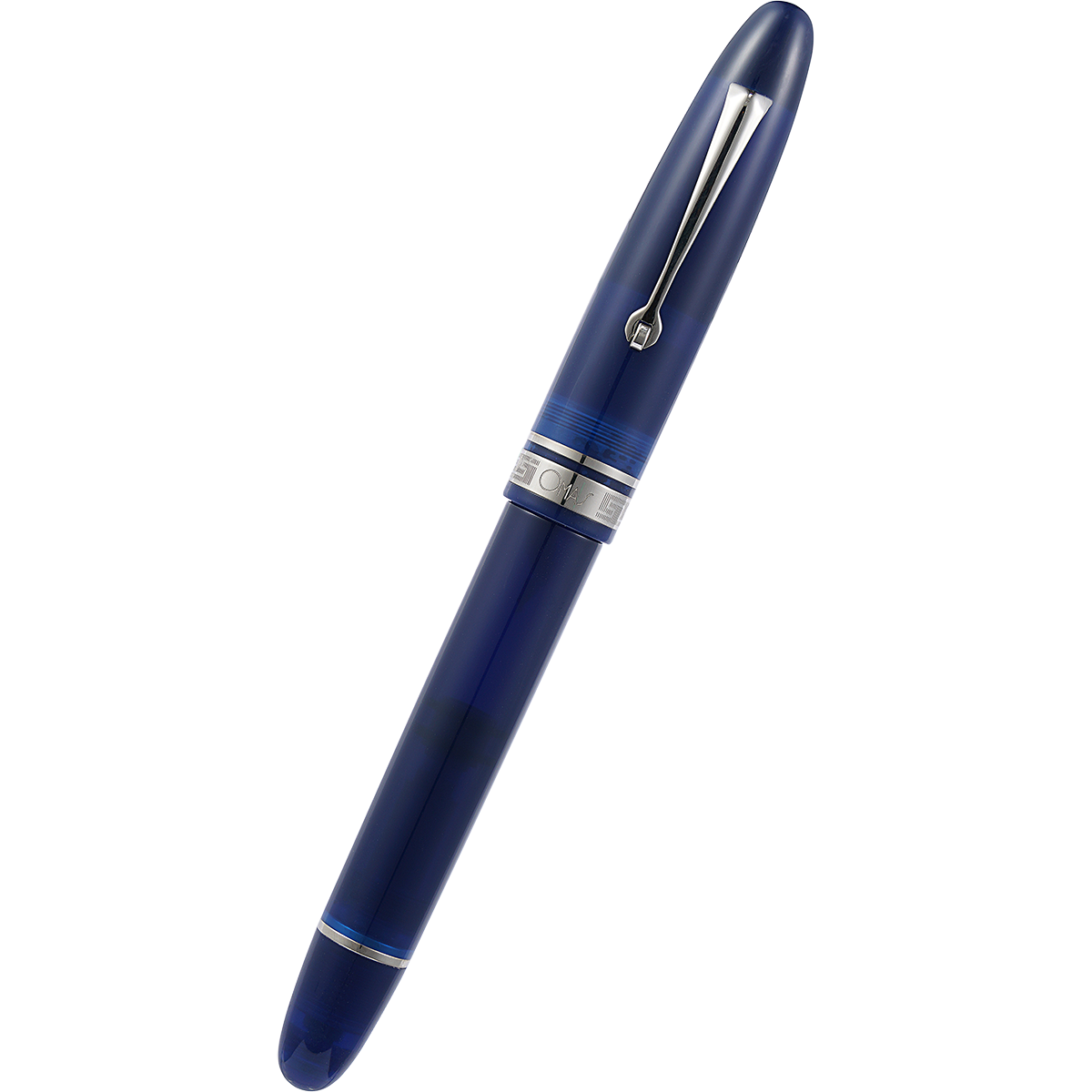 Omas Ogiva Fountain Pen - Blue - Silver Trim - 14K Nib Omas