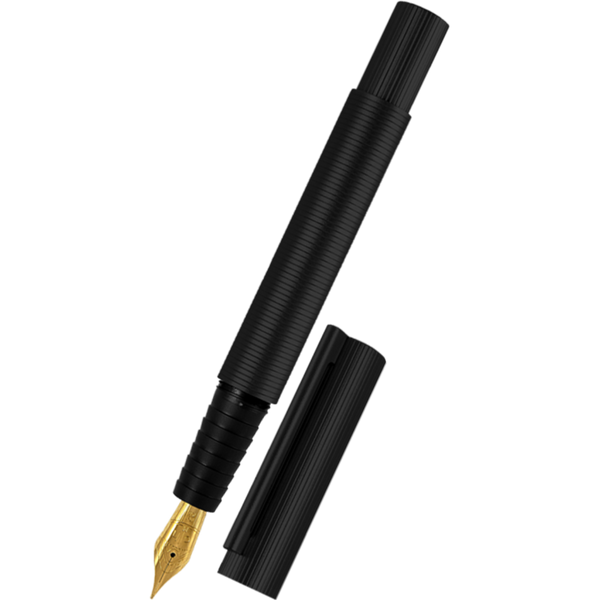 Otto Hutt Design 08 Fountain Pen - Matt Black-Pen Boutique Ltd