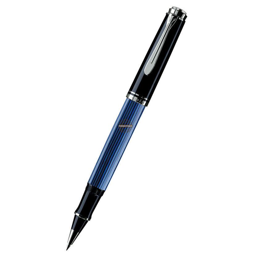 (Outlet) Pelikan Souveran R805 Black/Blue Rollerball Pen-Pen Boutique Ltd