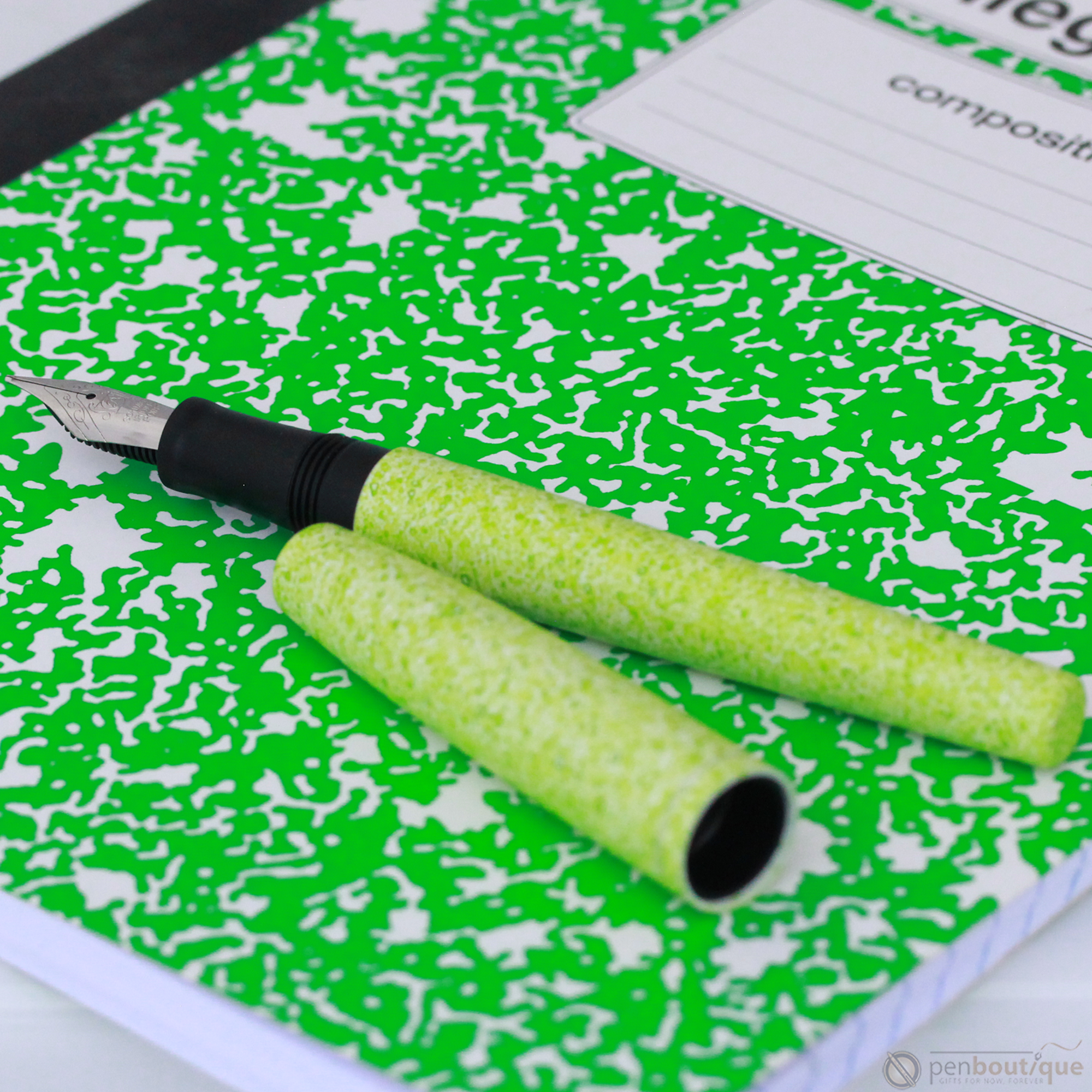 (Outlet) Esterbrook Camden Fountain Pen - Composition - Spring Break Fluorescent Green ( LIMITED EDITION) (Copy)-Pen Boutique Ltd