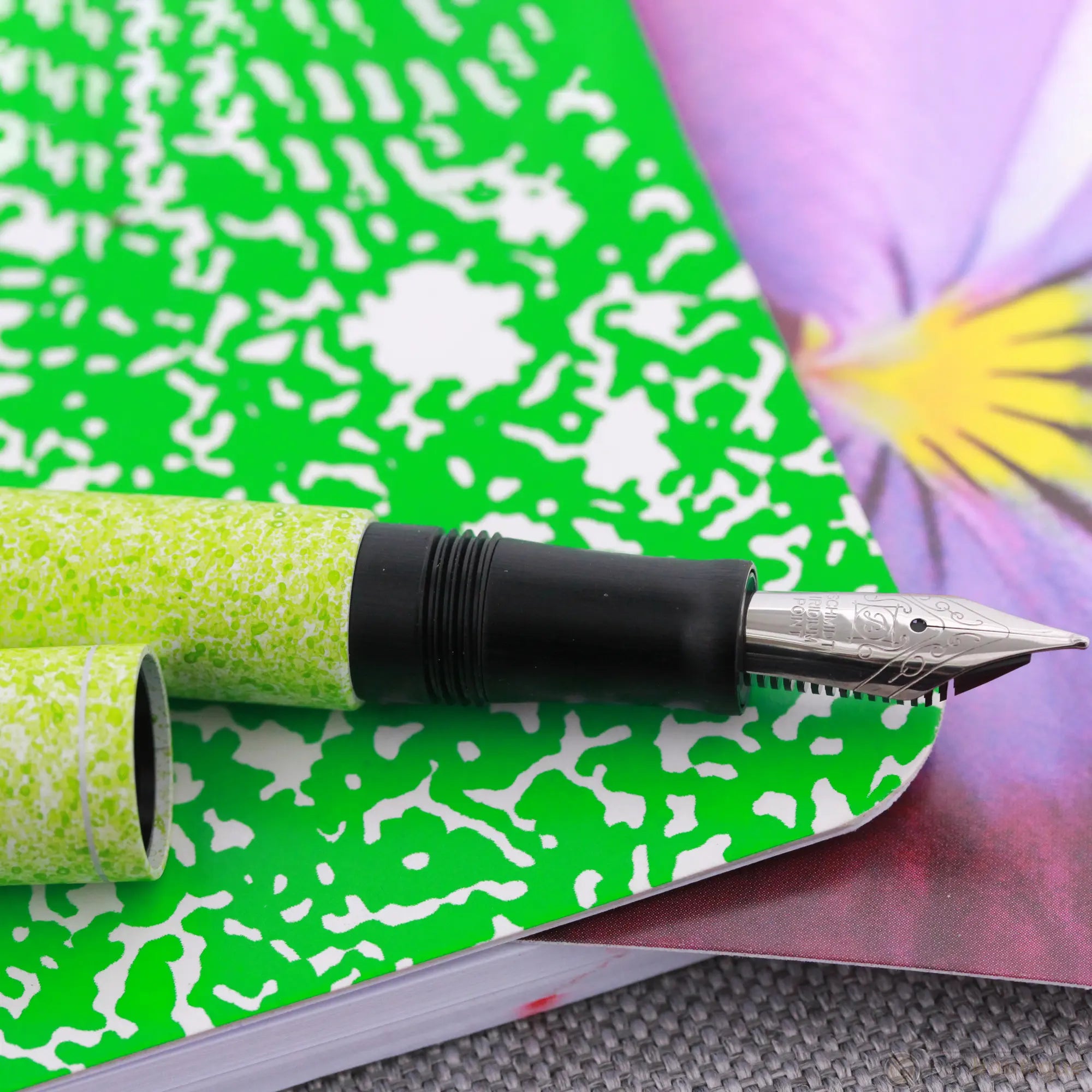 (Outlet) Esterbrook Camden Fountain Pen - Composition - Spring Break Fluorescent Green ( LIMITED EDITION) (Copy)-Pen Boutique Ltd