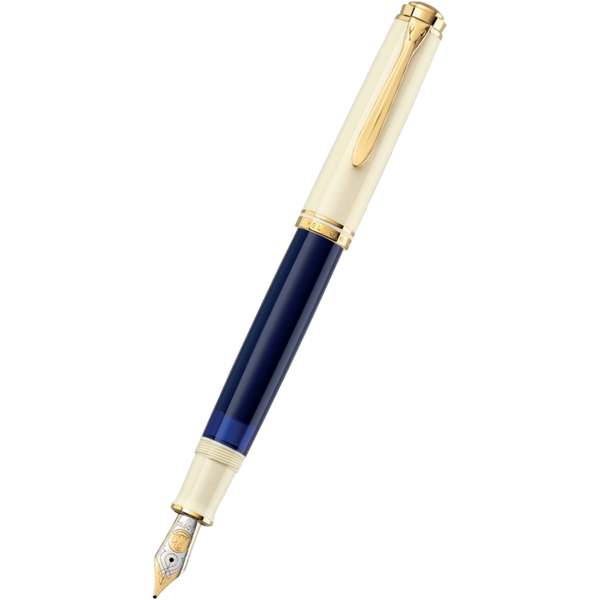 Pelikan Souveran Fountain Pen - M800 Cream Blue-Pen Boutique Ltd