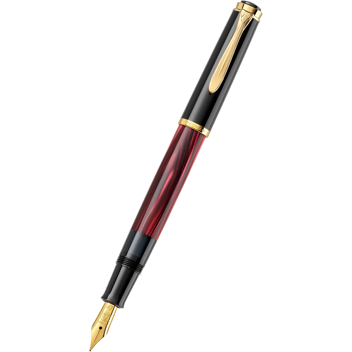 Pelikan Classic M200 Fountain Pen - Red Marbled (Special Edition)-Pen Boutique Ltd