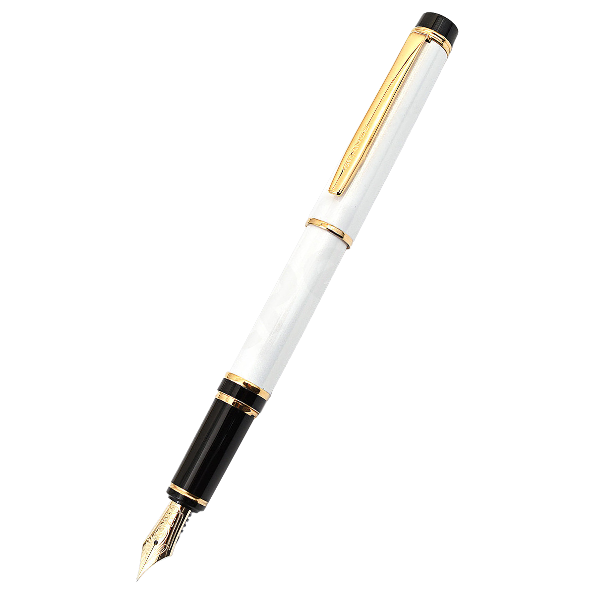 Pilot Grance Fountain Pen - White - 14K-Pen Boutique Ltd