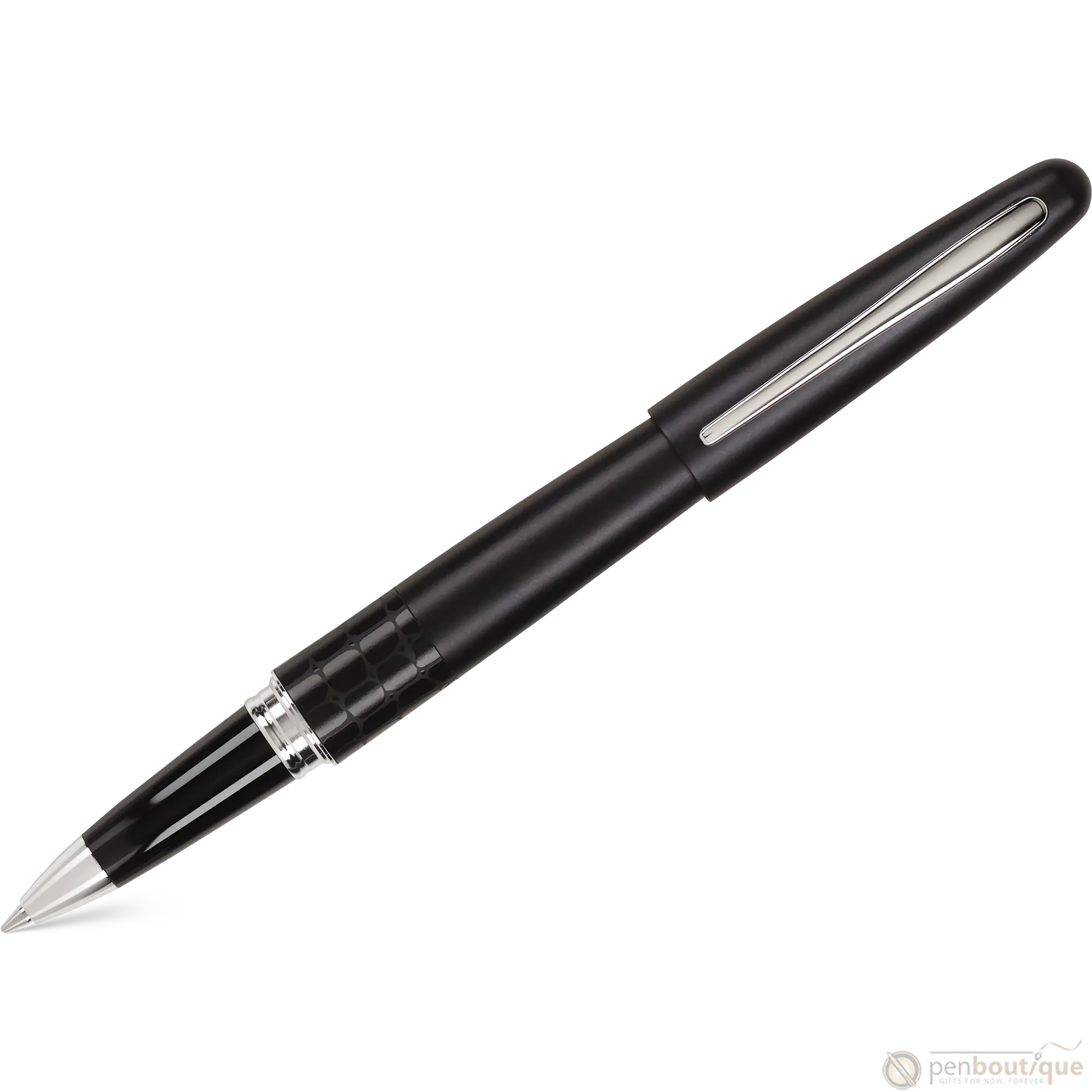 Pilot Rollerball Pen - MR Collection - Animal - Matte Black Crocodile ...