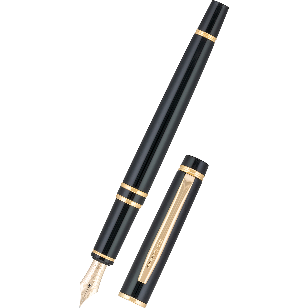 Pilot Grance Fountain Pen - Black - 14K-Pen Boutique Ltd