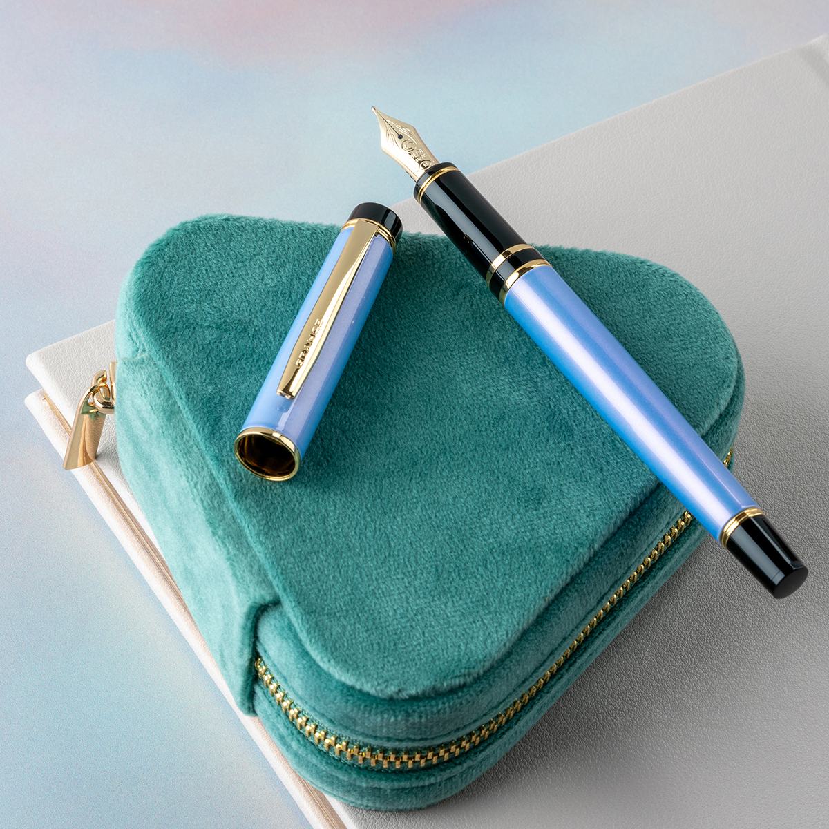 Pilot Grance Fountain Pen - Light Blue - 14K-Pen Boutique Ltd