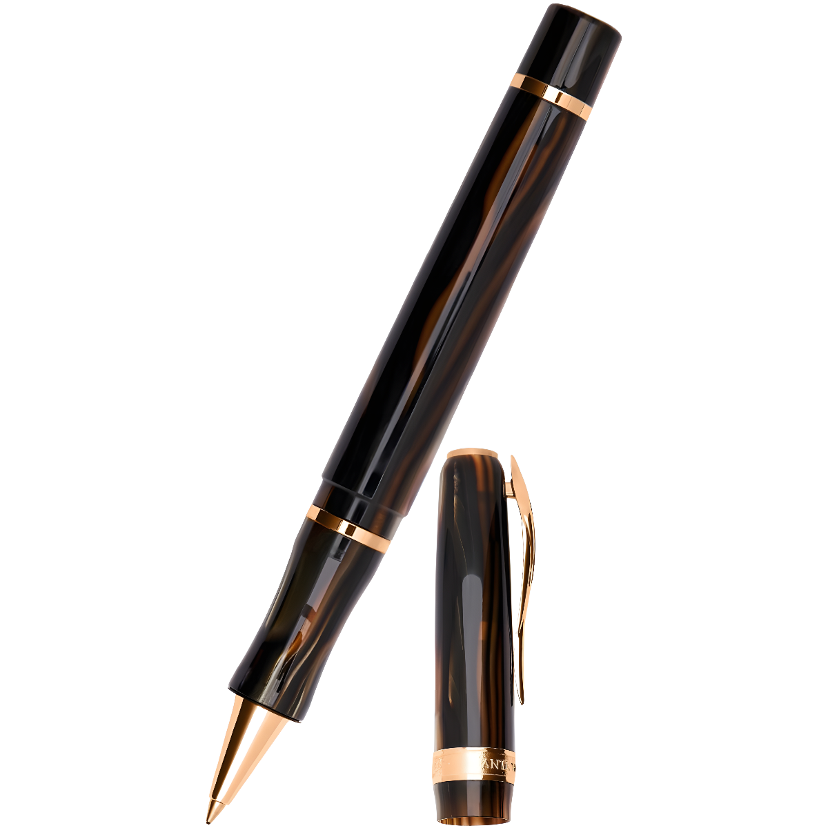 Pineider Ancient Materiali Rollerball Pen - Ruffles Gold (Limitied Edition) Pineider