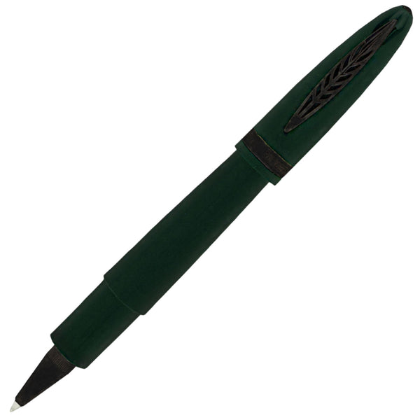 Pineider Modern Times Rollerball Pen - British Green - Black Trim-Pen Boutique Ltd