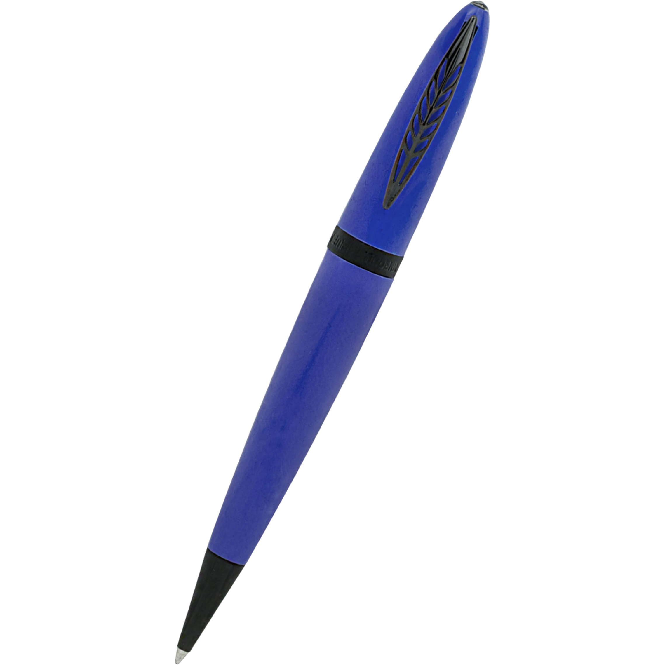 Pineider Modern Times Ballpoint Pen - Ocean Blue - Black Trim-Pen Boutique Ltd