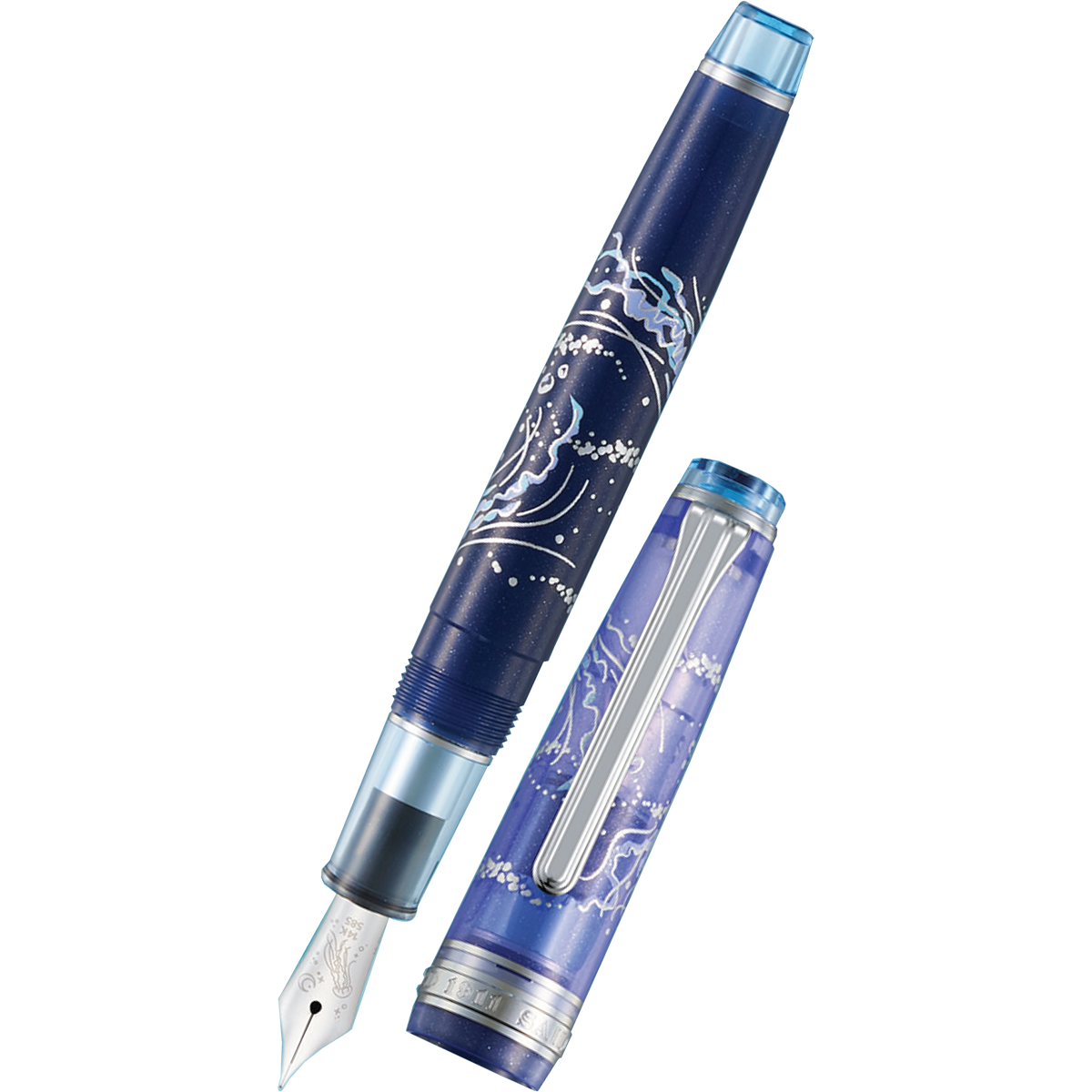 Plus x Sailor Professional Gear Fountain Pen - Limited Edition - Jellyfish - Slim (North America Exclusive)-Pen Boutique Ltd