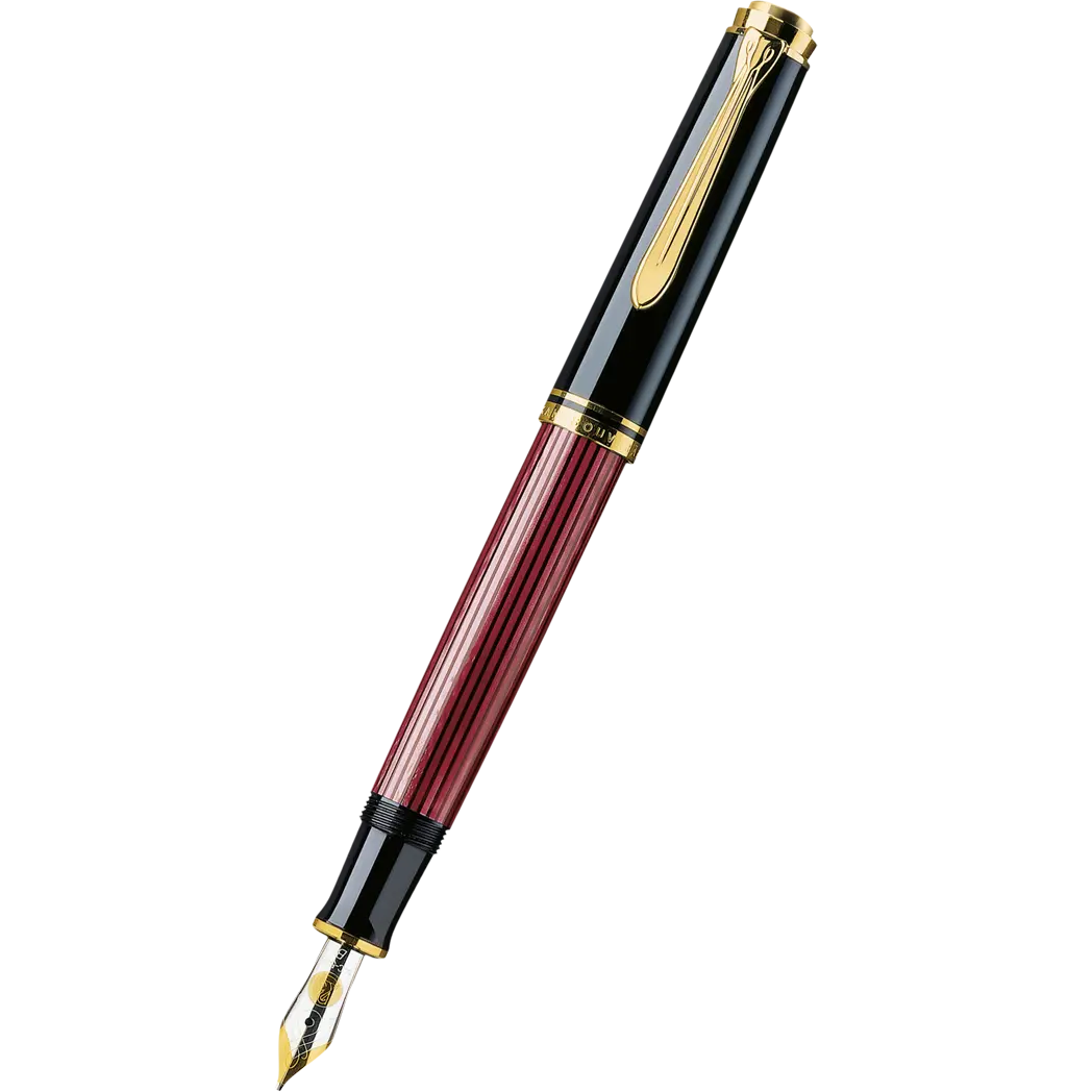 Pelikan Souveran Fountain Pen - M600 Black/Red