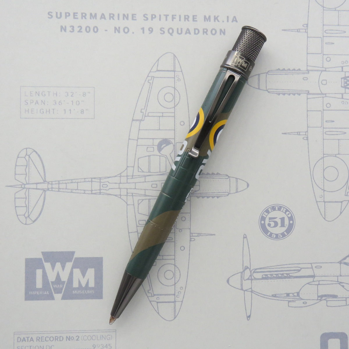 Retro 51 Tornado Imperial War Museum Rollerball Pen - Spitfire N3200-Pen Boutique Ltd