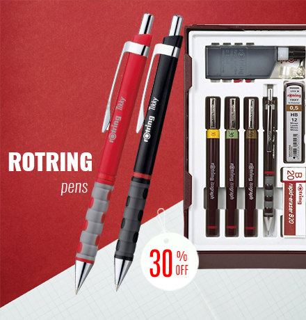 Rotring pens - 30% off