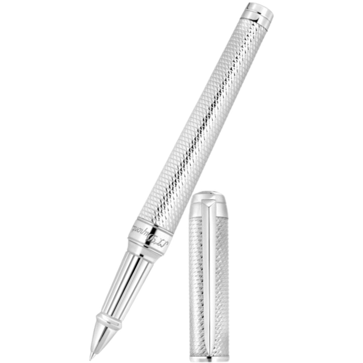 S T Dupont Eternity XL Rollerball Pen - Diamondhead - Palladium-Pen Boutique Ltd