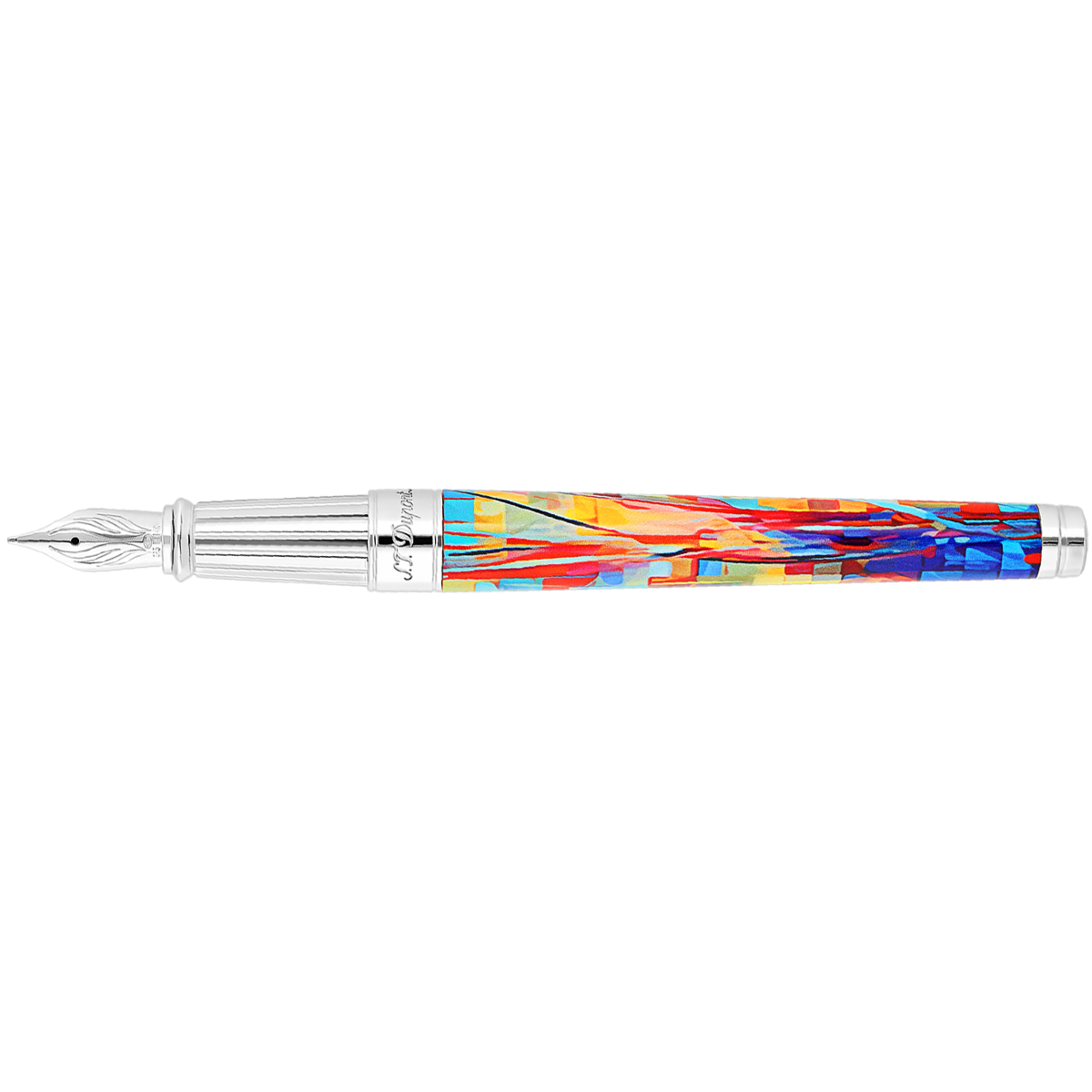 S T Dupont Line D Fountain Pen - Eternity Graff'ty (Large)-Pen Boutique Ltd