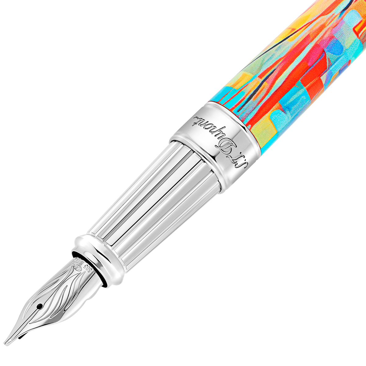 S T Dupont Line D Fountain Pen - Eternity Graff'ty (Large)-Pen Boutique Ltd