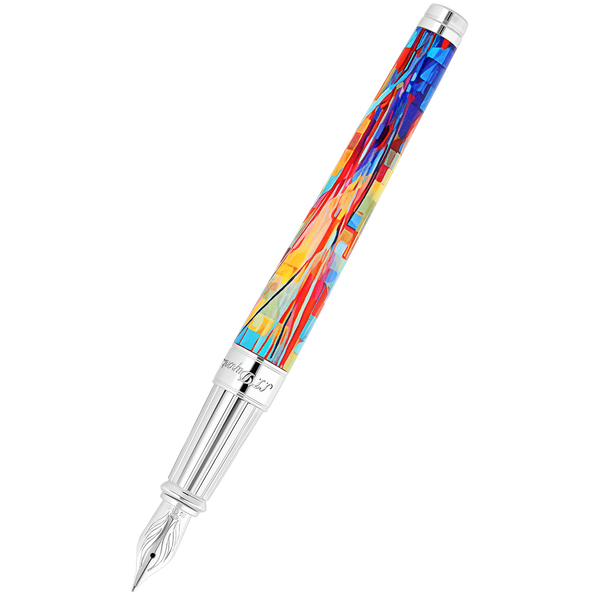 S T Dupont Line D Fountain Pen - Eternity Graff'ty (Large)-Pen Boutique Ltd