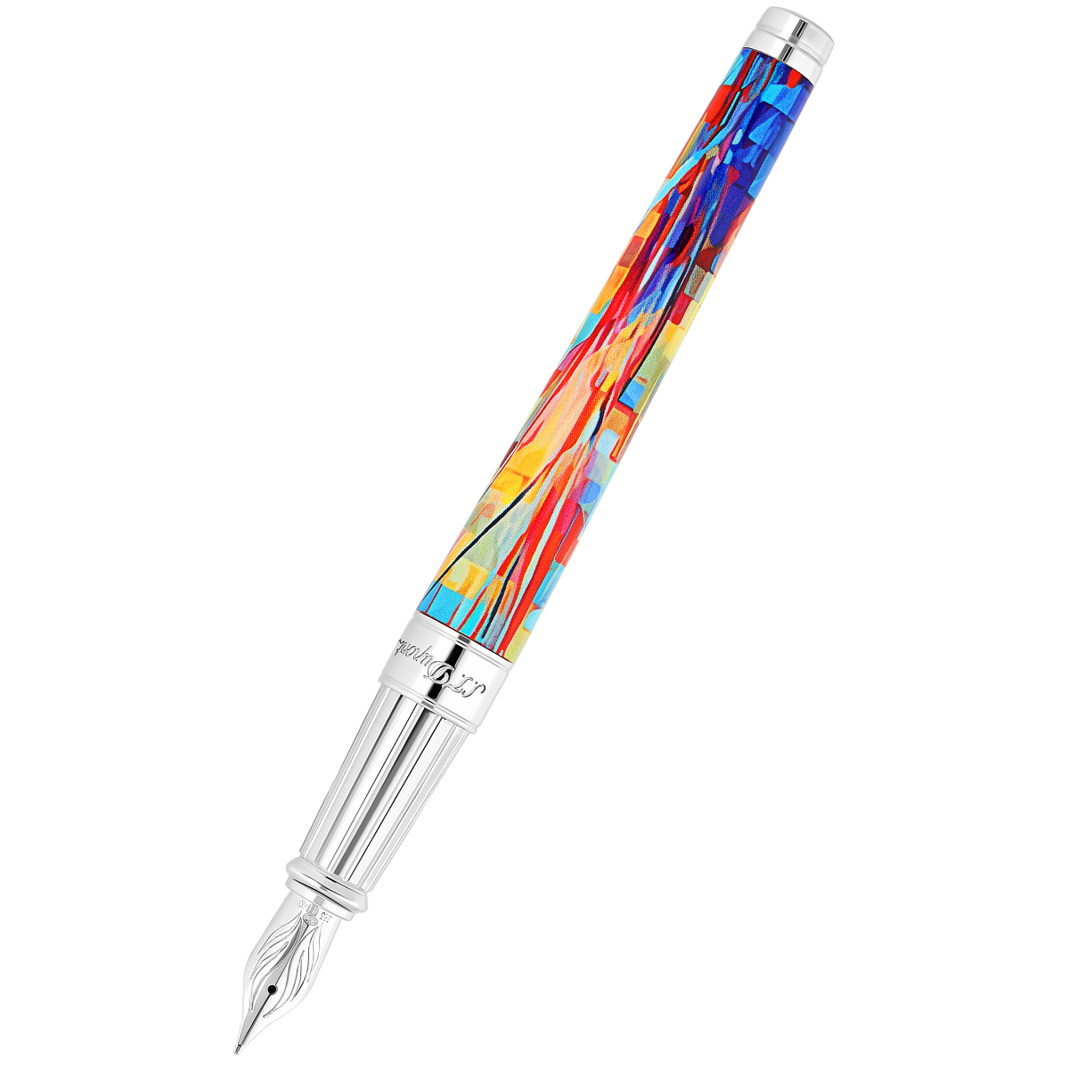 S T Dupont Line D Fountain Pen - Eternity Graff'ty (Large)-Pen Boutique Ltd