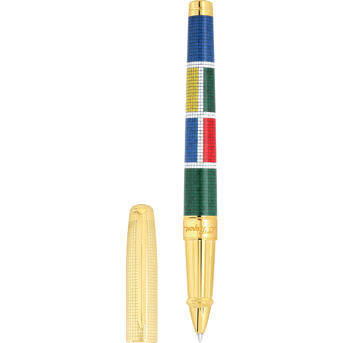 S T Dupont Line D Rollerball Pen - Eternity Casablanca Multicolor (Large)-Pen Boutique Ltd