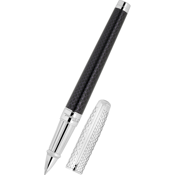 S T Dupont Line D Rollerball Pen - Wild Eternity - Black (Large)-Pen Boutique Ltd