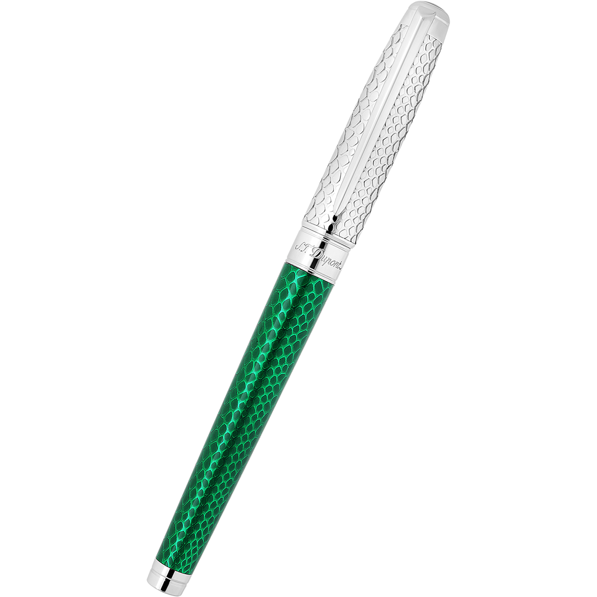 S T Dupont Line D Rollerball Pen - Wild Eternity - Green (Large)-Pen Boutique Ltd