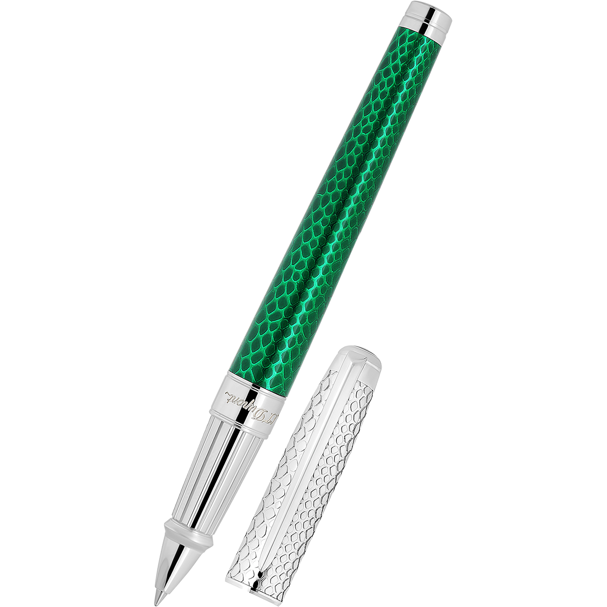 S T Dupont Line D Rollerball Pen - Wild Eternity - Green (Large)-Pen Boutique Ltd