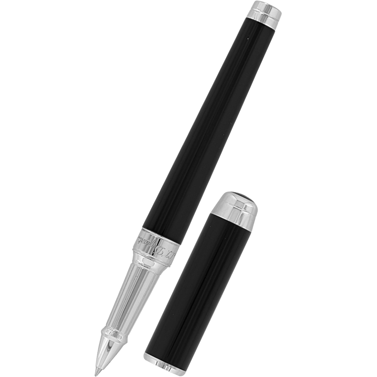 S T Dupont Eternity XL Rollerball Pen - Black - Lacquer-Pen Boutique Ltd