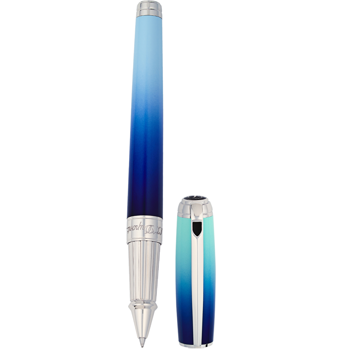 S.T. Dupont Line D Rollerball Pen - Gradient - La Mer - Large-Pen Boutique Ltd