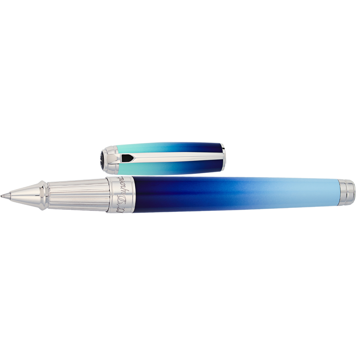 S.T. Dupont Line D Rollerball Pen - Gradient - La Mer - Large-Pen Boutique Ltd