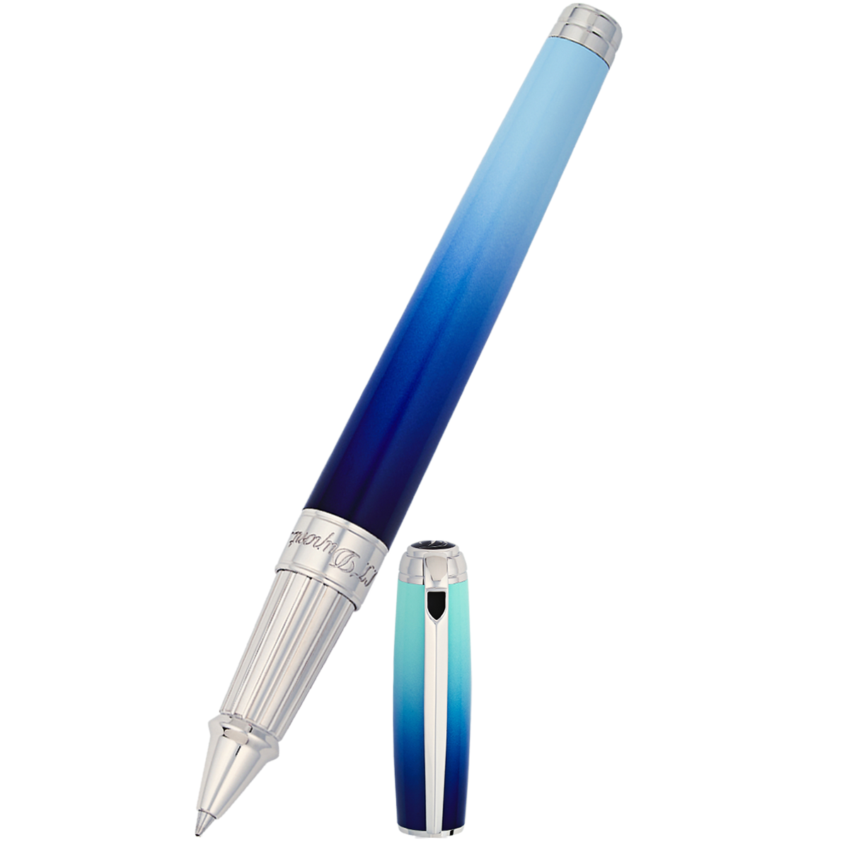 S.T. Dupont Line D Rollerball Pen - Gradient - La Mer - Large-Pen Boutique Ltd