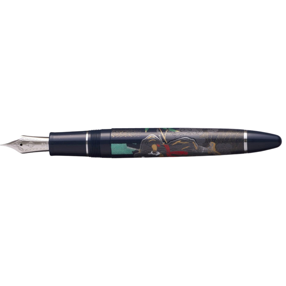 Sailor 1911L Ninja Fountain Pen - In - Rhodium Trim - 21K Gold Nib-Pen Boutique Ltd