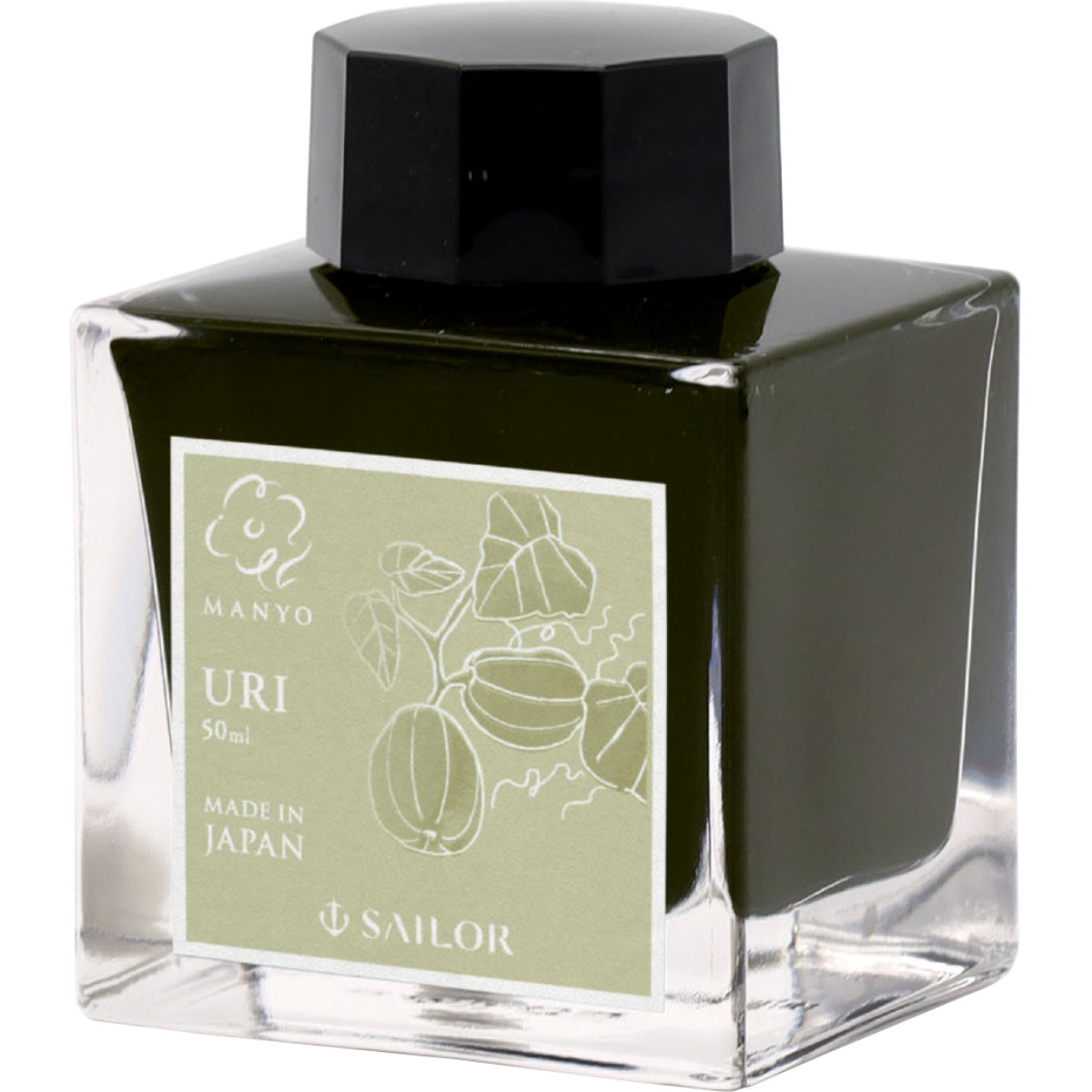 Sailor Manyo Ink Bottle - Uri (Melon - Cucumber) - 50ml (Limited Edition)-Pen Boutique Ltd