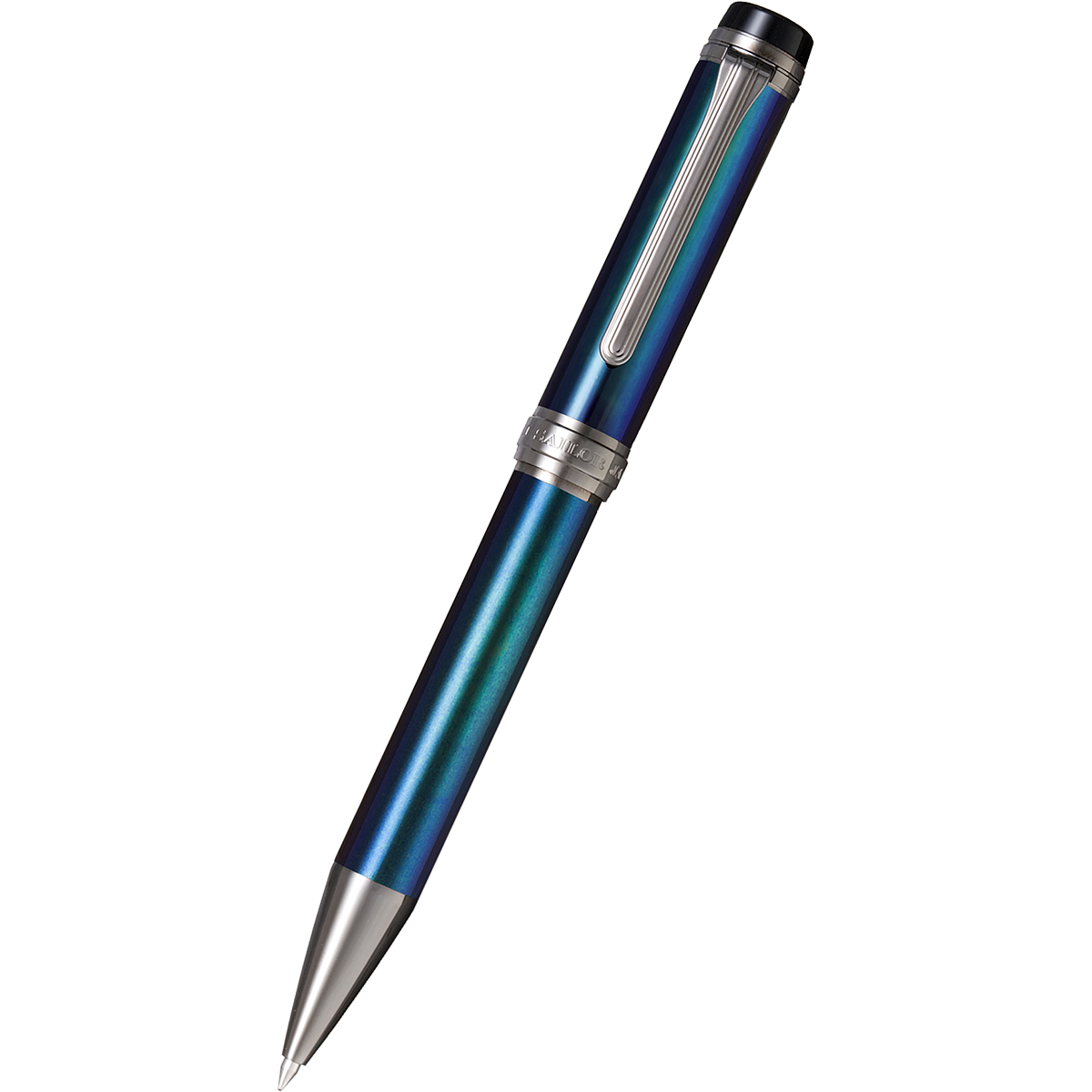 Sailor Cylint Ballpoint Pen - Blue Lagoon - Black Ion Trim-Pen Boutique Ltd