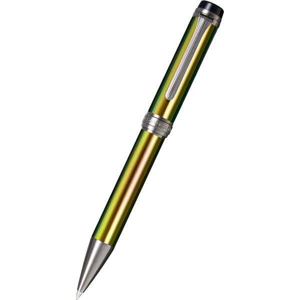 Sailor Cylint Ballpoint Pen - Golden Yellow Green Scarab - Black Ion Trim-Pen Boutique Ltd