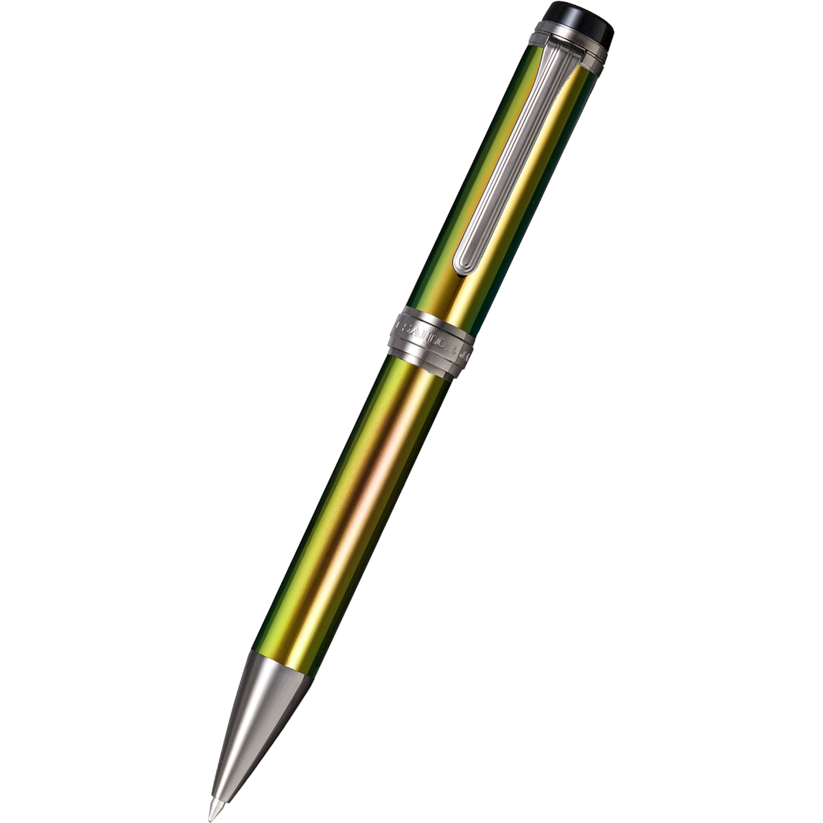 Sailor Cylint Ballpoint Pen - Golden Yellow Green Scarab - Black Ion Trim-Pen Boutique Ltd