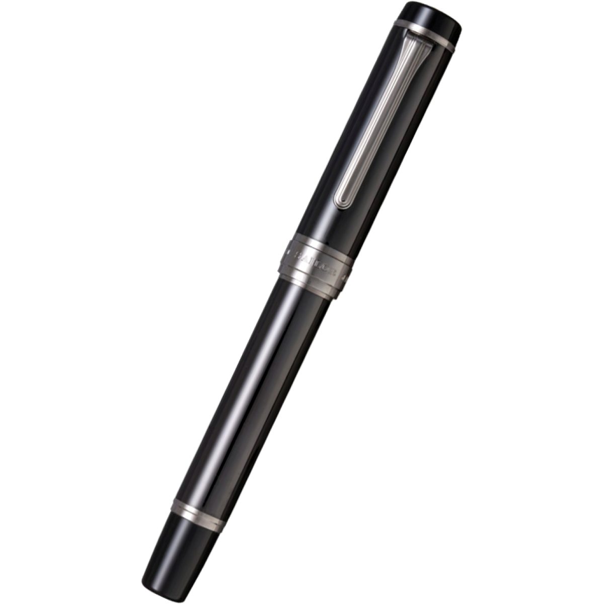 Sailor Cylint Fountain Pen - Black Stainless Steel-Pen Boutique Ltd