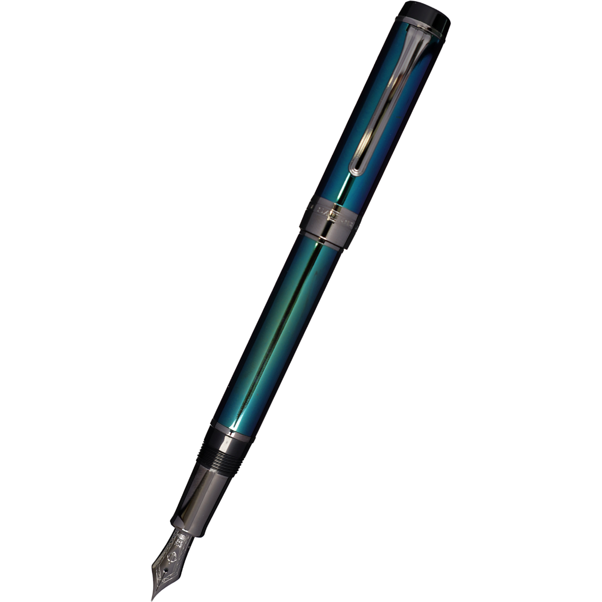 Sailor Cylint Fountain Pen - Blue Lagoon - Black Ion Trim-Pen Boutique Ltd