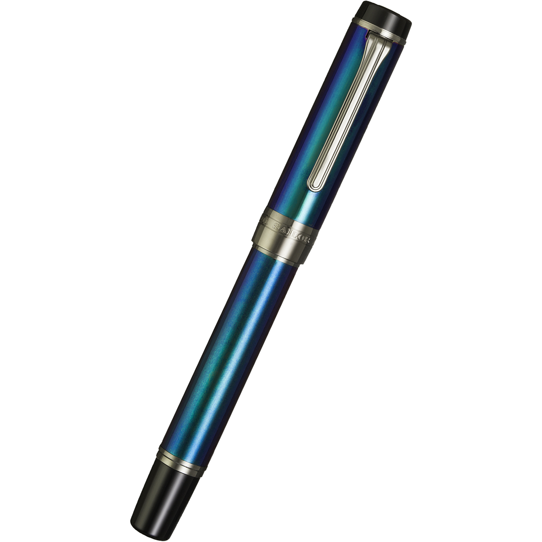 Sailor Cylint Fountain Pen - Blue Lagoon - Black Ion Trim-Pen Boutique Ltd