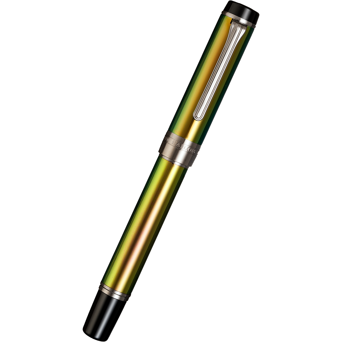 Sailor Cylint Fountain Pen - Golden Yellow Green Scarab - Black Ion-Pen Boutique Ltd