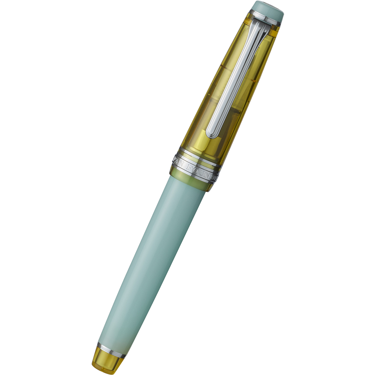 Sailor Professional Gear Slim Manyo #3 Fountain Pen Set - Bamboo Shoot - Rhodium Trim - 14K Gold Nib (Limited Edition)-Pen Boutique Ltd