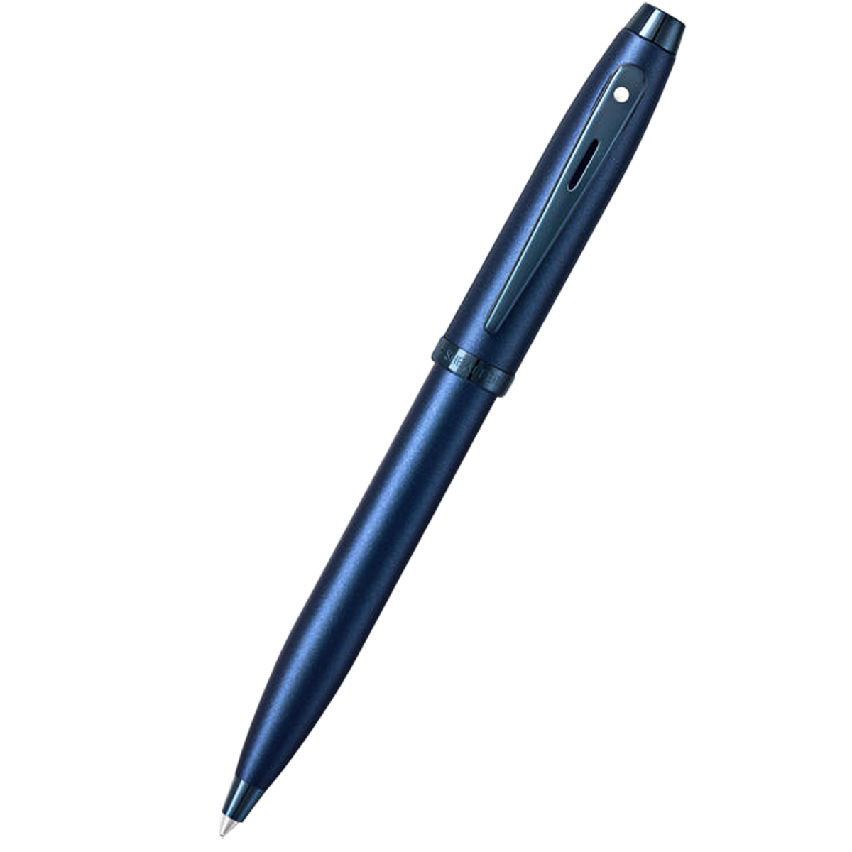 Sheaffer 100 Ballpoint Pen - Satin Blue Lacquer - Blue Trim-Pen Boutique Ltd