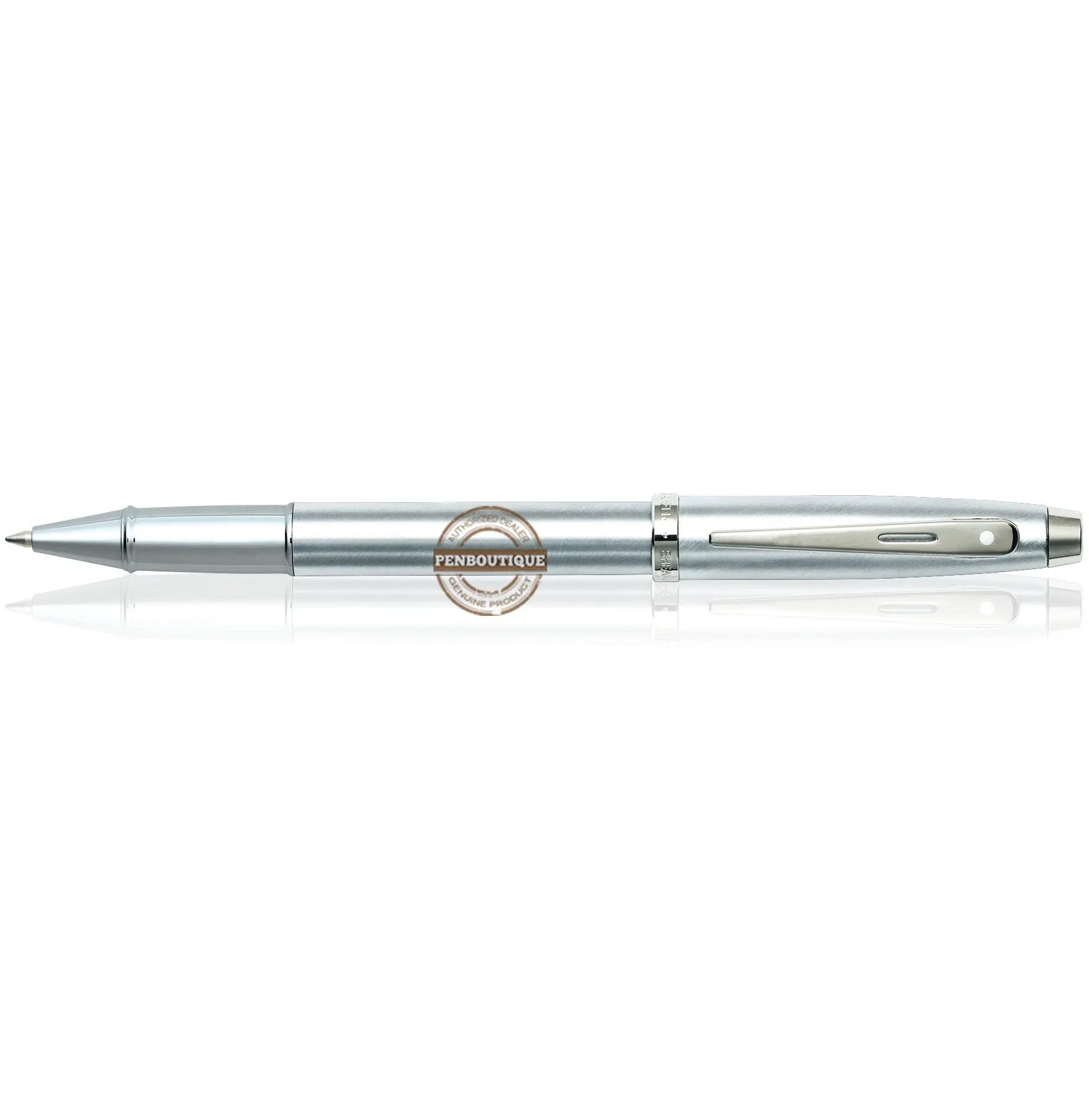Sheaffer 100 Brushed Chrome Nickel Plated Trim Rollerball Pen
