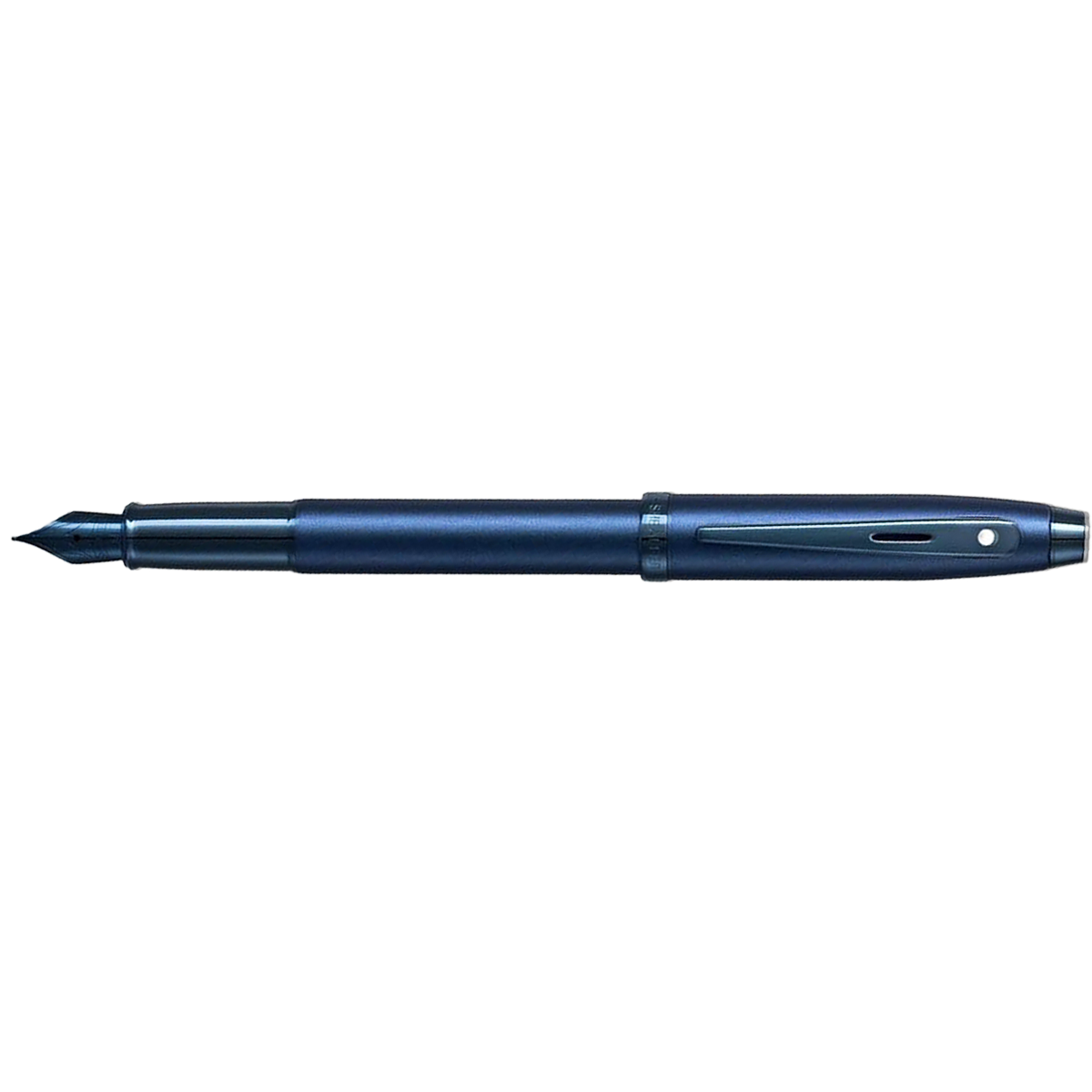 Sheaffer 100 Fountain Pen - Satin Blue Lacquer - Blue Trim-Pen Boutique Ltd